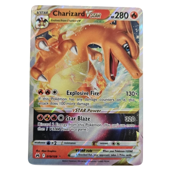 Pokemon Charizard VSTAR 019/159 Crown Zenith Full Art Ultra Rare - Picture 1 of 2